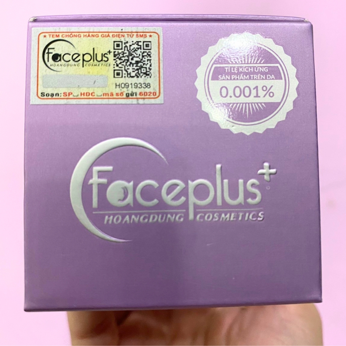 tem điện tử mỹ phẩm Faceplus